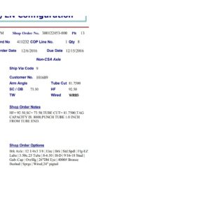 8K 865 ELEC ST W/EZ LUBE;9/16 STUDS, HF=92.5, SC=73.5, OVERSLUNG